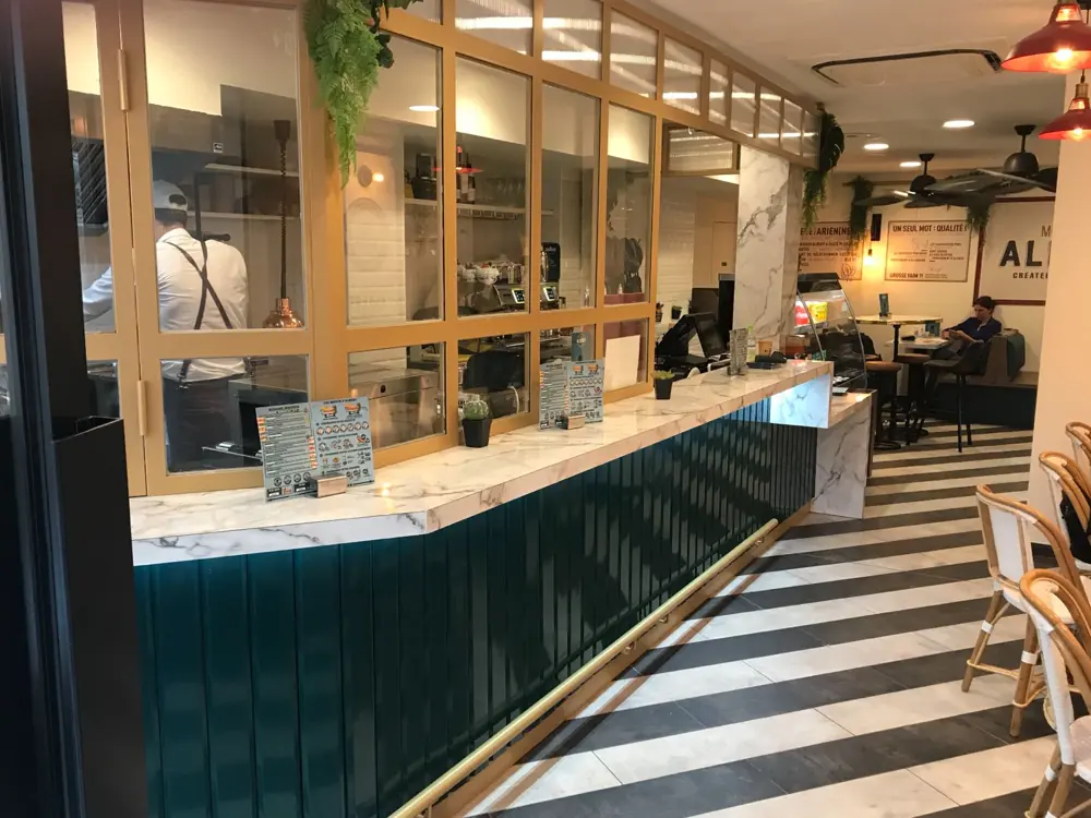 Comptoir du restaurant Monsieur Albert à Nantes